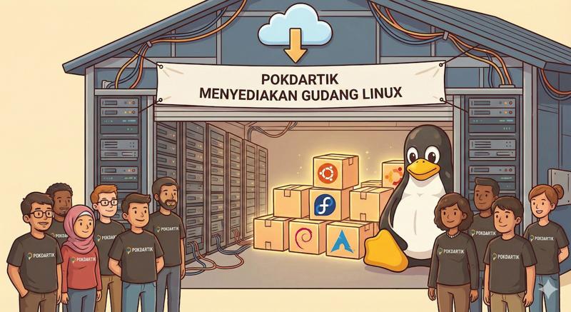 POKDARTIK Menyediakan Gudang Linux